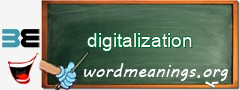 WordMeaning blackboard for digitalization